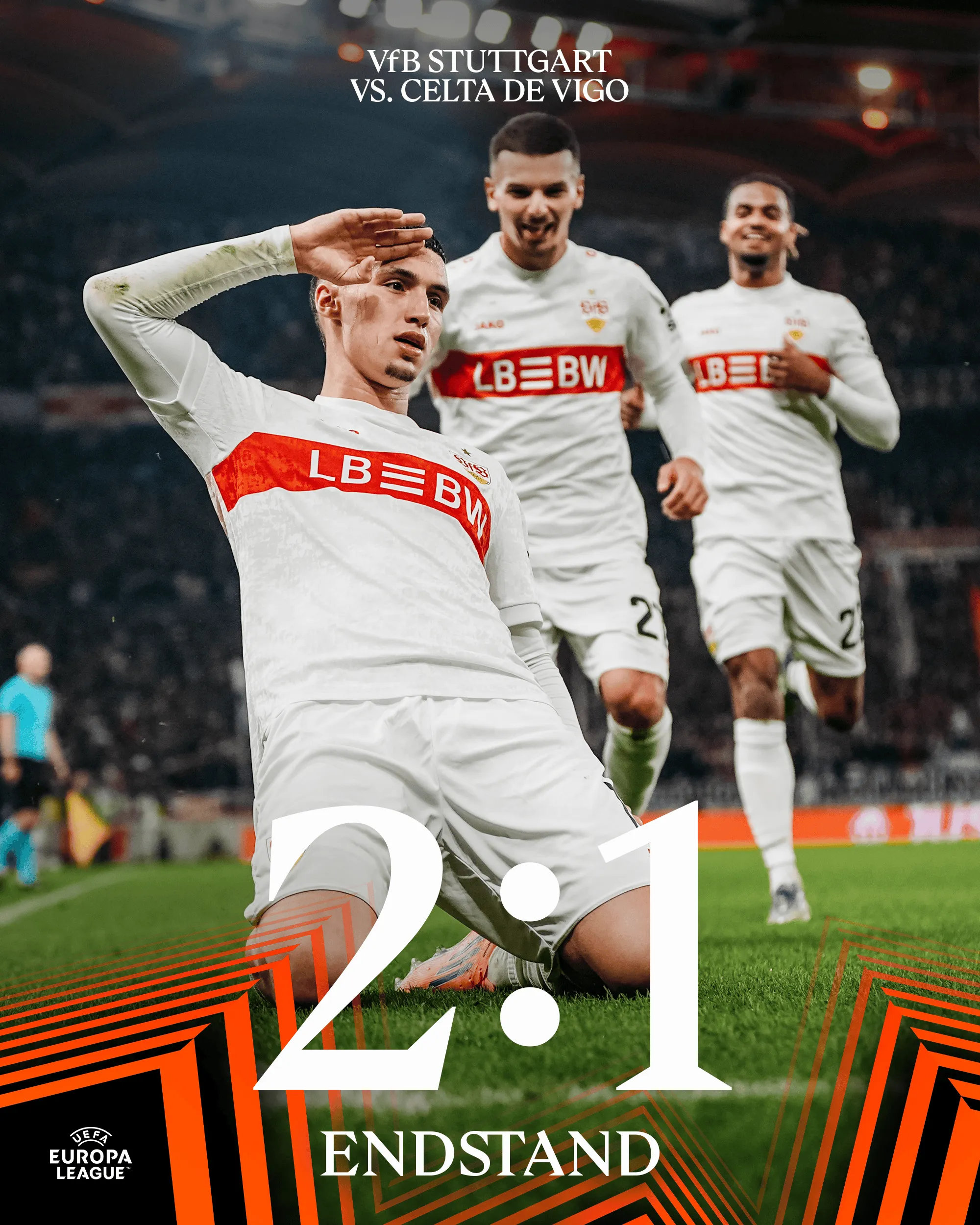 半岛体育官网-斯图加特2-1塞尔塔，哈努斯连场破门，努贝尔献助攻